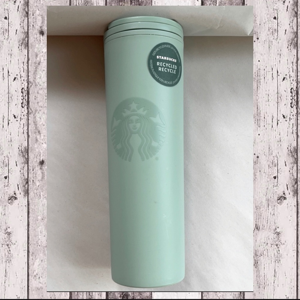 Starbucks mint green recycled